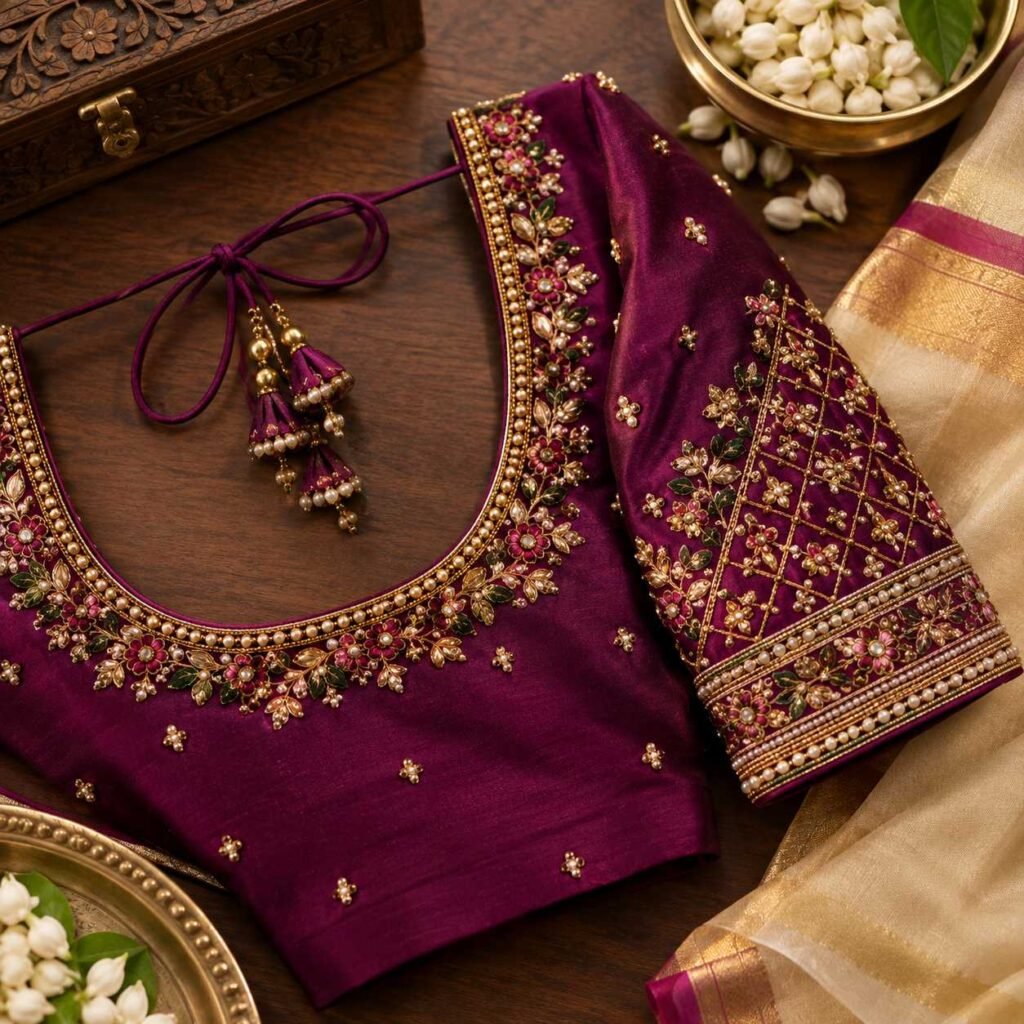 Bridal Blouse Handwork in Mysore