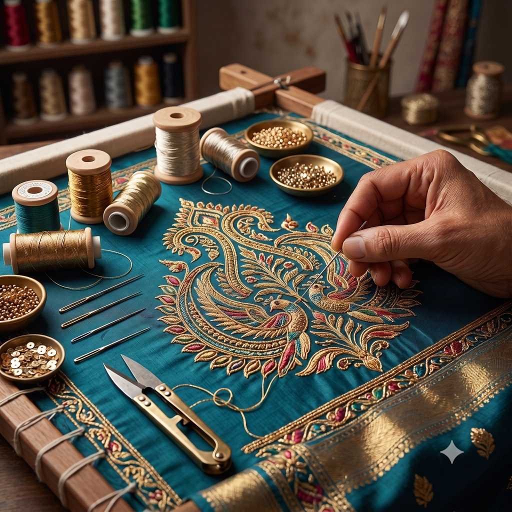 Customized embroidery designs for blouses
