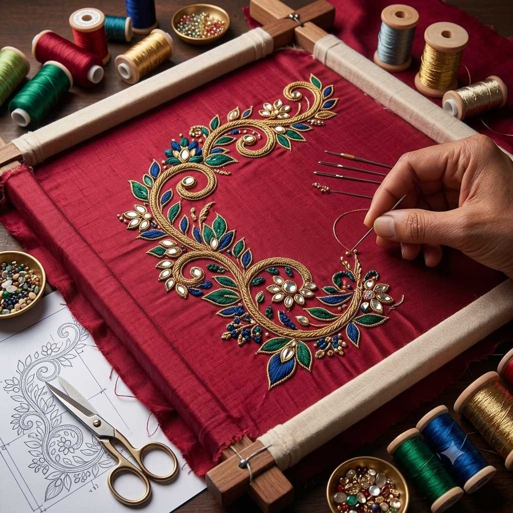 Home Traditional Thread Work in Mysore